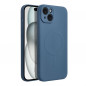 Apple iPhone 15 Plus Coque Silicone Mag Cover MagSAFE  Bleu