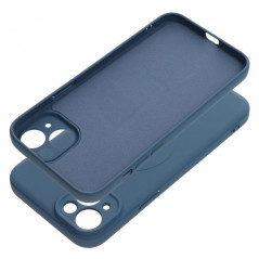 Apple iPhone 15 Plus Coque Silicone Mag Cover MagSAFE  Bleu