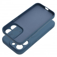 Apple iPhone 15 Pro Coque Silicone Mag Cover MagSAFE  Bleu