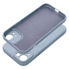 Apple iPhone 15 Coque Silicone Mag Cover MagSAFE  Bleu clair