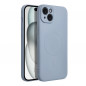 Apple iPhone 15 Plus Coque Silicone Mag Cover MagSAFE  Bleu clair