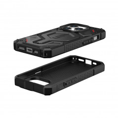 Apple iPhone 15 Pro Coque Urban Armor Gear Monarch Pro MagSAFE  Noir kevlar
