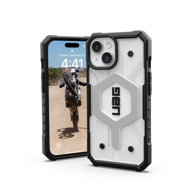 Apple iPhone 15 Coque Urban Armor Gear Pathfinder Étui haut de gamme MagSAFE Glace Apple iPhone 15 Coque Urban Armor Gear Pathfinder Étui haut de gamme MagSAFE Glace