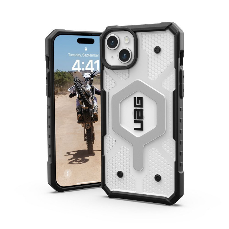 Apple iPhone 15 Plus Coque Urban Armor Gear Pathfinder Étui haut de gamme  MagSAFE  Glace