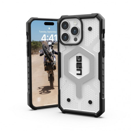 Apple iPhone 15 Pro Max Coque Urban Armor Gear Pathfinder Étui haut de gamme  MagSAFE  Glace