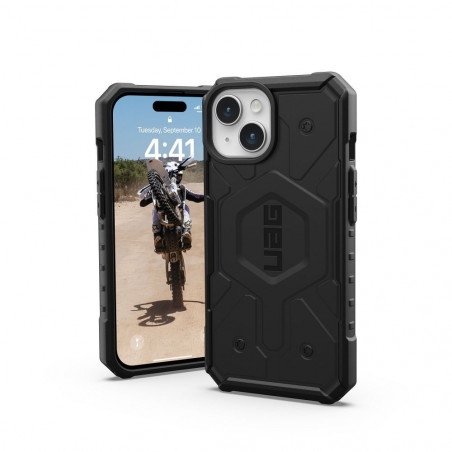 Apple iPhone 15 Coque Urban Armor Gear Pathfinder Étui haut de gamme  MagSAFE  Noir
