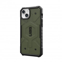 Apple iPhone 15 Plus Coque Urban Armor Gear Pathfinder Étui haut de gamme  MagSAFE  Olive