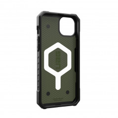 Apple iPhone 15 Plus Coque Urban Armor Gear Pathfinder Étui haut de gamme  MagSAFE  Olive