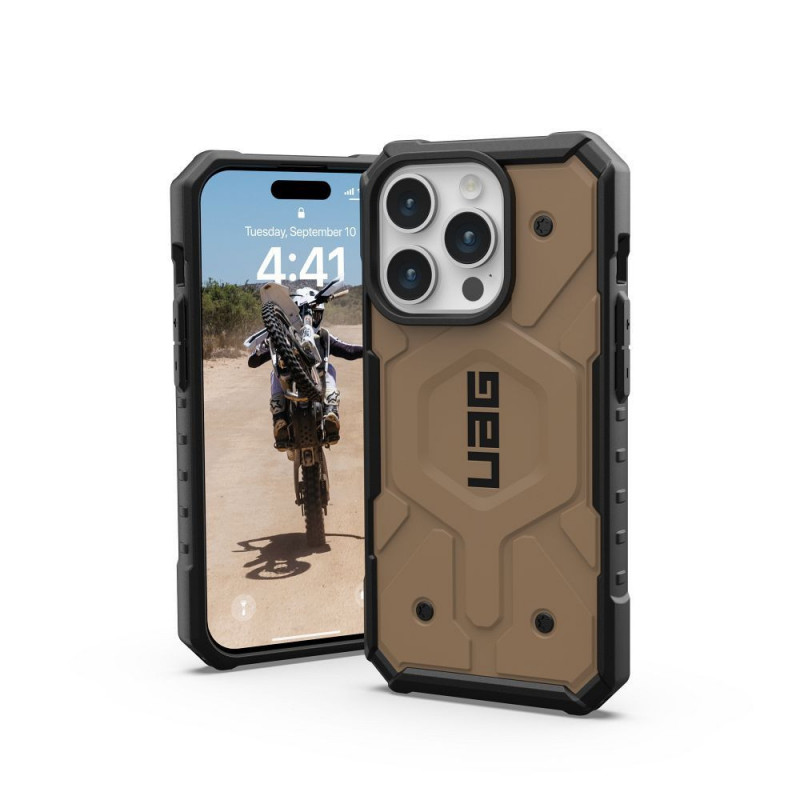 Apple iPhone 15 Pro Coque Urban Armor Gear Pathfinder Étui haut de gamme MagSAFE Terre sombre Apple iPhone 15 Pro Coque Urban Armor Gear Pathfinder Étui haut de gamme MagSAFE Terre sombre