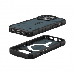 Apple iPhone 15 Pro Coque Urban Armor Gear Pathfinder Étui haut de gamme  MagSAFE  Bleu nuage