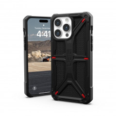 Apple iPhone 15 Pro Max Coque Urban Armor Gear Monarch Étui haut de gamme  MagSAFE  Noir kevlar