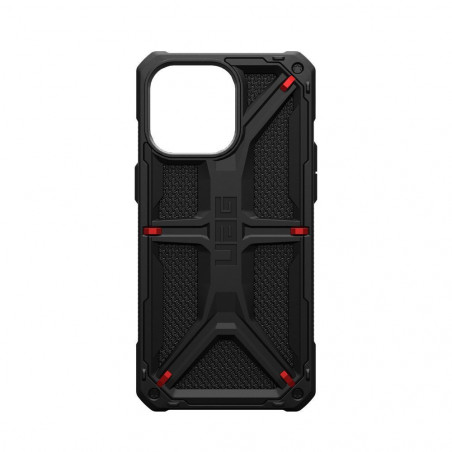 Apple iPhone 15 Pro Max Coque Urban Armor Gear Monarch Étui haut de gamme  MagSAFE  Noir kevlar