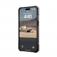 Apple iPhone 15 Pro Max Coque Urban Armor Gear Monarch Étui haut de gamme  MagSAFE  Noir kevlar