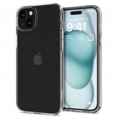 Apple iPhone 15 Coque Spigen Liquid Crystal Clair comme du cristal  Transparent