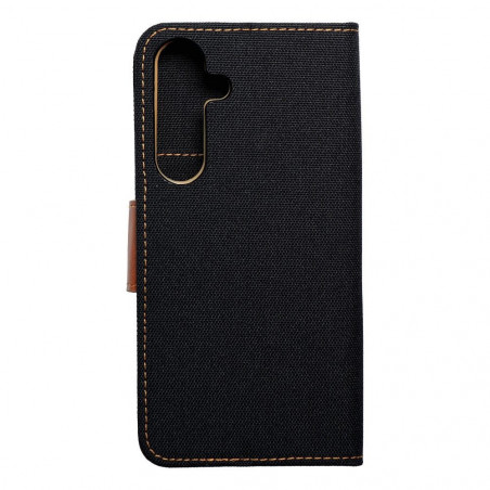Samsung Galaxy S24 PLUS Portefeuilles Canvas Book Noir