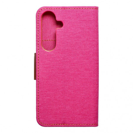 Samsung Galaxy S24 Portefeuilles Canvas Book Rose
