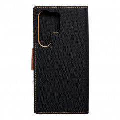 Samsung Galaxy S24 ULTRA Portefeuilles Canvas Book Noir