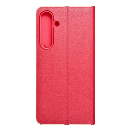 Samsung Galaxy S24 PLUS Portefeuilles LUNA Book Gold Élégant  Rouge