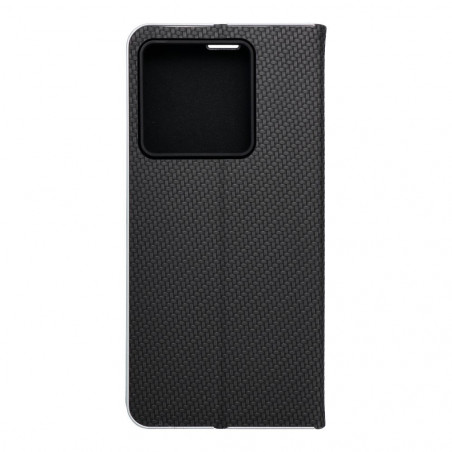 XIAOMI 13T Portefeuilles LUNA Book Carbon Fibre de carbone, Élégant  Noir