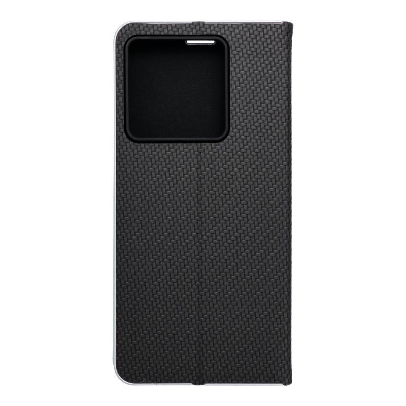 XIAOMI 13T Pro Portefeuilles LUNA Book Carbon Fibre de carbone, Élégant  Noir