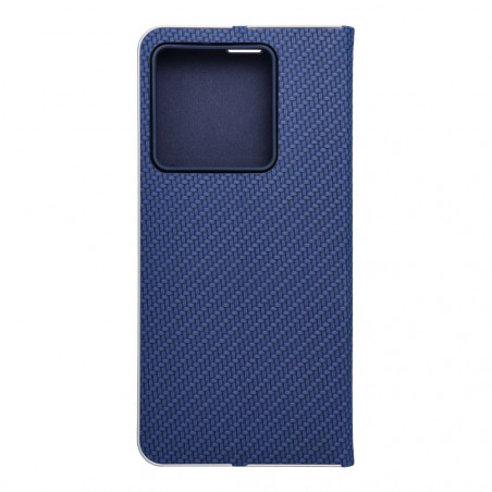 XIAOMI 13T Pro Portefeuilles LUNA Book Carbon Fibre de carbone, Élégant  Bleu
