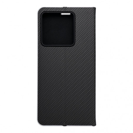 XIAOMI 13T Portefeuilles LUNA Book Carbon Fibre de carbone, Élégant  Noir