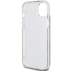 Apple iPhone 15 Plus Coque Guess 4G Gold Stripe Élégant  Brun