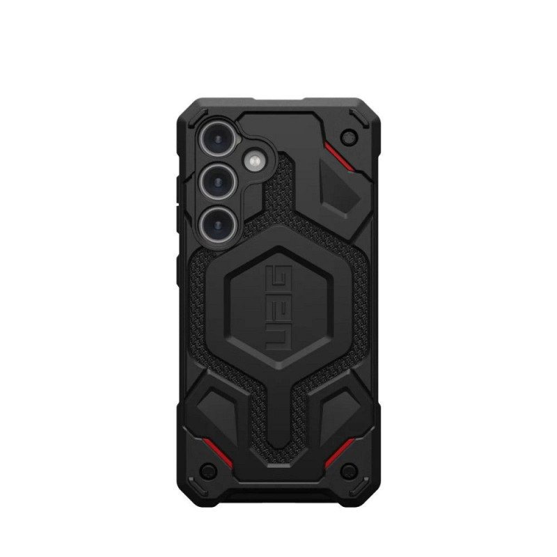 Samsung Galaxy S24 Coque Urban Armor Gear Monarch Étui haut de gamme  MagSAFE  Noir kevlar