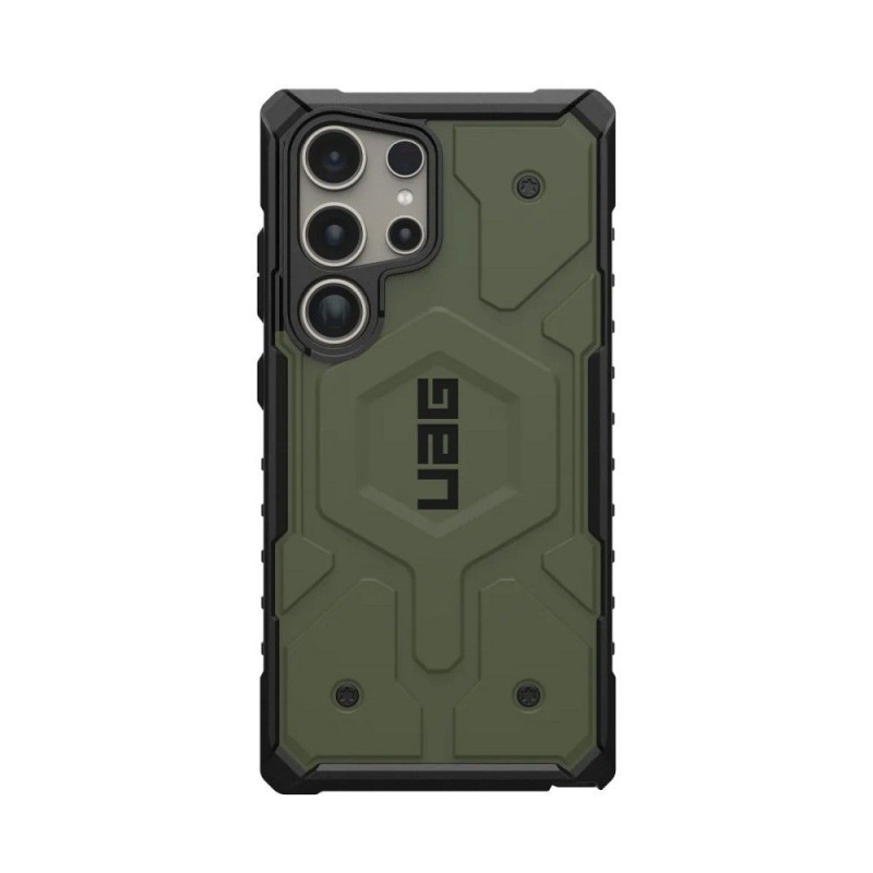 Samsung Galaxy S24 ULTRA Coque Urban Armor Gear Pathfinder Étui haut de gamme  MagSAFE  Olive