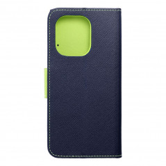 XIAOMI Redmi Note 13 4G Portefeuilles Fancy Book Marine / Citron vert