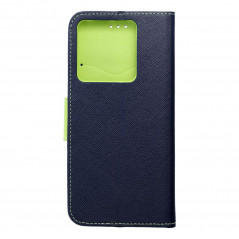 XIAOMI Redmi Note 13 Pro 5G Portefeuilles Fancy Book Marine / Citron vert