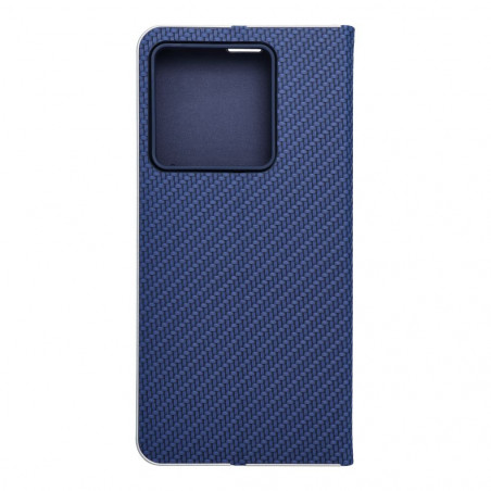 XIAOMI 13T Portefeuilles LUNA Book Carbon Fibre de carbone, Élégant  Bleu