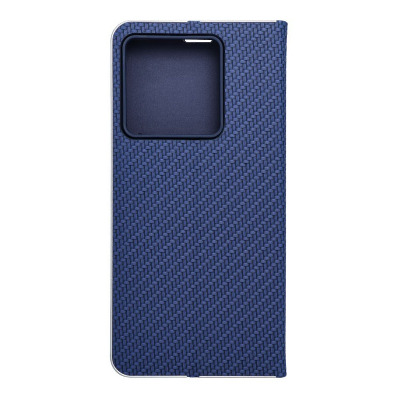 XIAOMI 13T Pro Portefeuilles LUNA Book Carbon Fibre de carbone, Élégant  Bleu