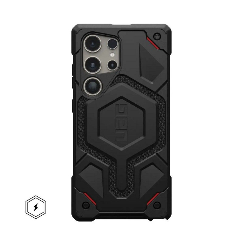 Samsung Galaxy S24 ULTRA Coque Urban Armor Gear Monarch Pro MagSAFE  Noir kevlar