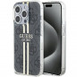 Apple iPhone 15 Pro Coque Guess 4G Gold Stripe Élégant  Noir