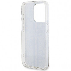 Apple iPhone 15 Pro Max Coque Guess 4G Gold Stripe Élégant  Brun