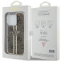 Apple iPhone 15 Pro Max Coque Guess 4G Gold Stripe Élégant  Brun