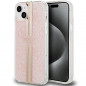 Apple iPhone 15 Plus Coque Guess 4G Gold Stripe Élégant  Rose