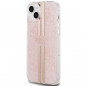Apple iPhone 15 Plus Coque Guess 4G Gold Stripe Élégant  Rose