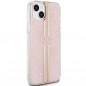 Apple iPhone 15 Plus Coque Guess 4G Gold Stripe Élégant  Rose