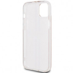 Apple iPhone 15 Plus Coque Guess 4G Gold Stripe Élégant  Rose