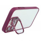 Apple iPhone 12 Pro Max Coque Bracket Pourpre foncé