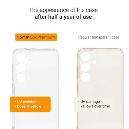 Honor X7a Coque 1,5mm Box Premium Transparent