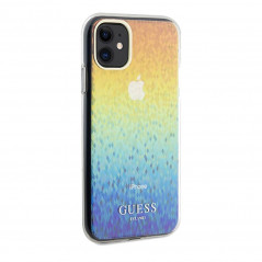 Apple iPhone 11 Coque Guess IML Faceted Mirror Élégant  Disco irisé