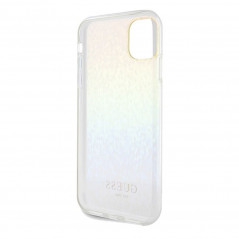 Apple iPhone 11 Coque Guess IML Faceted Mirror Élégant  Disco irisé