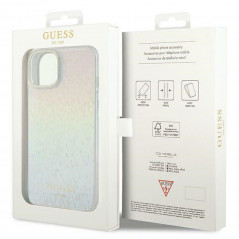 Apple iPhone 12 Coque Guess IML Faceted Mirror Élégant  Disco irisé