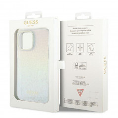 Apple iPhone 13 Pro Max Coque Guess IML Faceted Mirror Élégant  Disco irisé