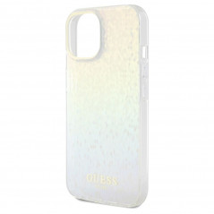 Apple iPhone 14 Coque Guess IML Faceted Mirror Élégant  Disco irisé