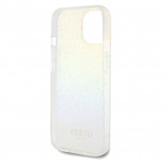 Apple iPhone 14 Coque Guess IML Faceted Mirror Élégant  Disco irisé