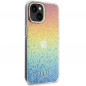 Apple iPhone 15 Coque Guess IML Faceted Mirror Élégant  Disco irisé